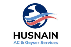 Husnain-AC-&-Geyser-Services-Square-Logo Design