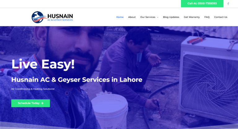 Husnain AC & Gyser Services in Lahore